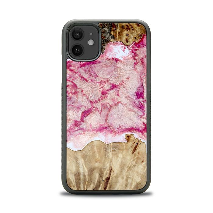 iPhone 11 Handyhülle aus Harz und Holz - Synergy#D101
