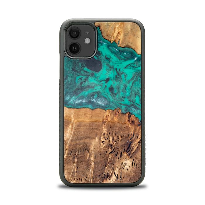 iPhone 11 Handyhülle aus Harz und Holz - Synergy#D111