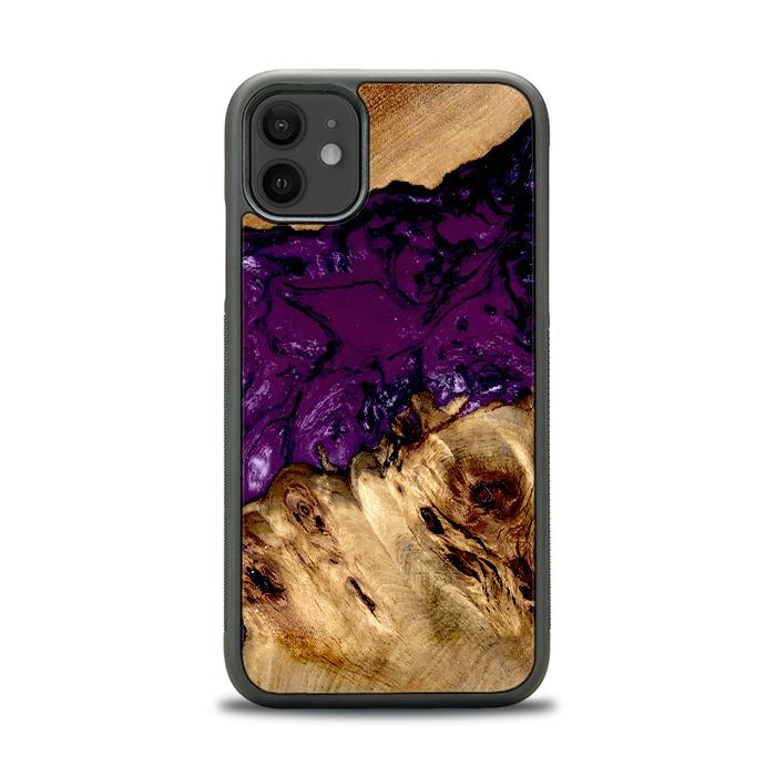 iPhone 11 Handyhülle aus Harz und Holz - Synergy#D113