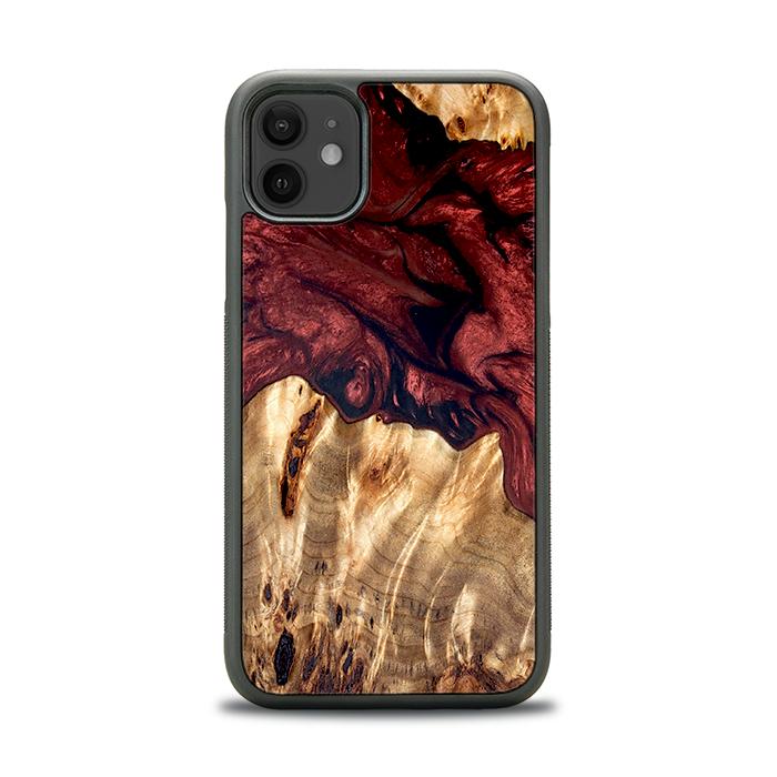 iPhone 11 Handyhülle aus Harz und Holz - Synergy#D121