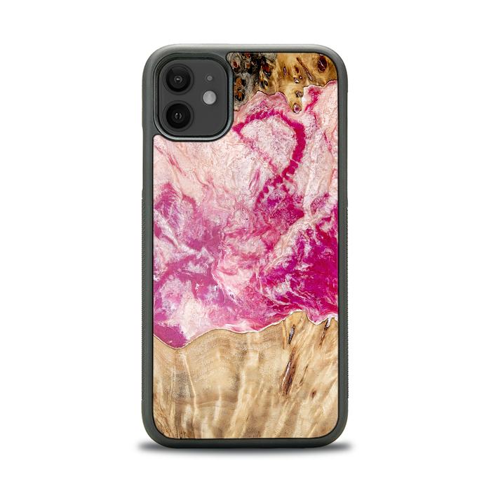 iPhone 11 Handyhülle aus Harz und Holz - Synergy#D123