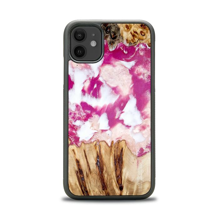 iPhone 11 Handyhülle aus Harz und Holz - Synergy#D124