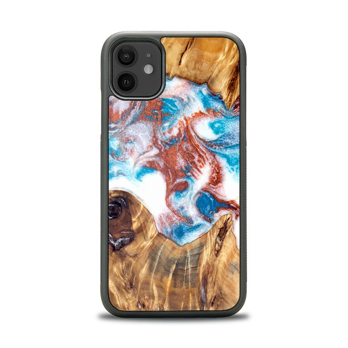 iPhone 11 Handyhülle aus Harz und Holz - Synergy#D125