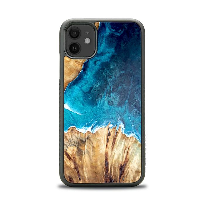 iPhone 11 Handyhülle aus Harz und Holz - Synergy#D126