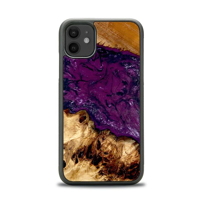 iPhone 11 Handyhülle aus Harz und Holz - Synergy#D134