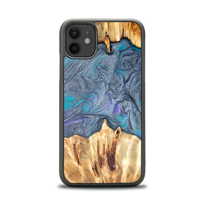 iPhone 11 Handyhülle aus Harz und Holz - Synergy#D135