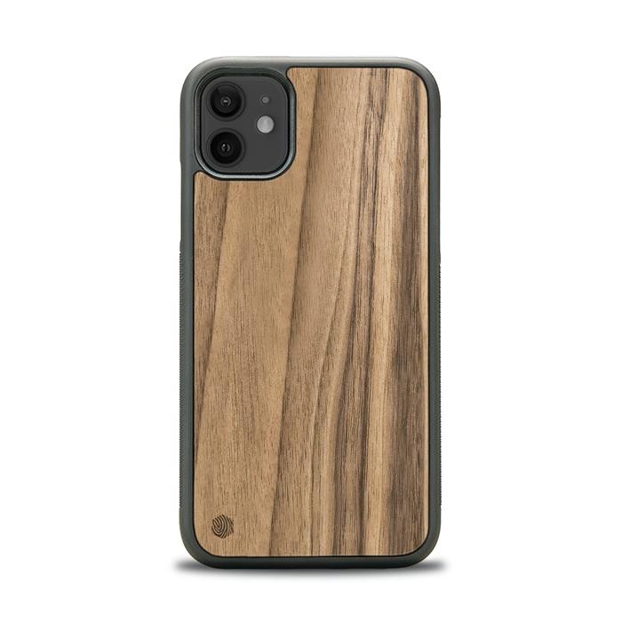 iPhone 11 Handyhülle aus Holz - Nussbaum