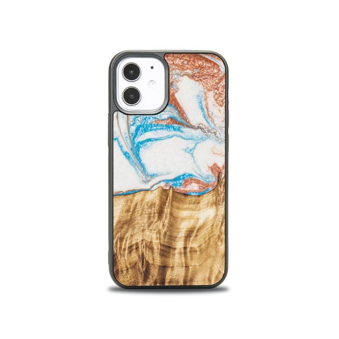 iPhone 12 Mini Handyhülle aus Harz und Holz - SYNERGY#47