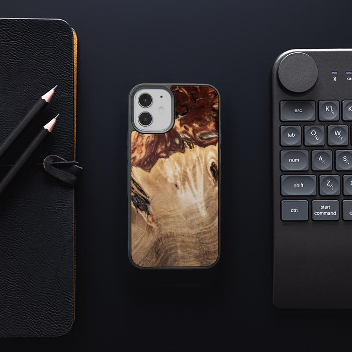 iPhone 12 Mini Handyhülle aus Harz und Holz - SYNERGY#A100