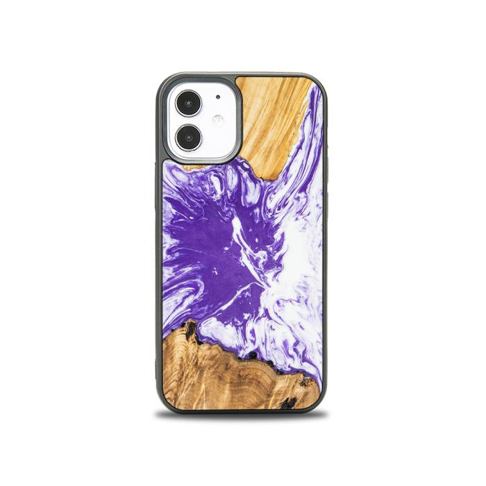 iPhone 12 Mini Handyhülle aus Harz und Holz - SYNERGY#A79