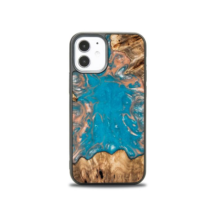 iPhone 12 Mini Handyhülle aus Harz und Holz - SYNERGY#A97
