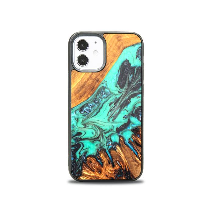 iPhone 12 Mini Handyhülle aus Harz und Holz - SYNERGY#B20