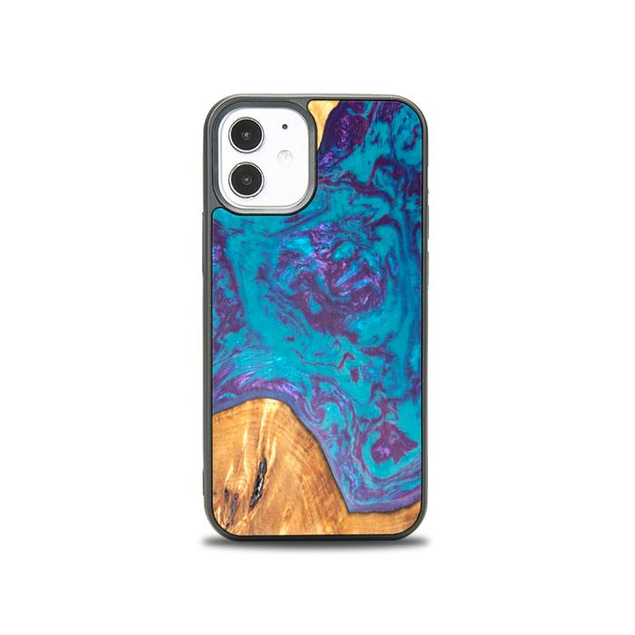 iPhone 12 Mini Handyhülle aus Harz und Holz - SYNERGY#B25
