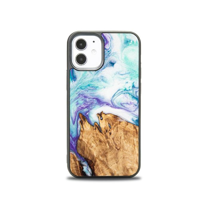 iPhone 12 Mini Handyhülle aus Harz und Holz - SYNERGY#C17