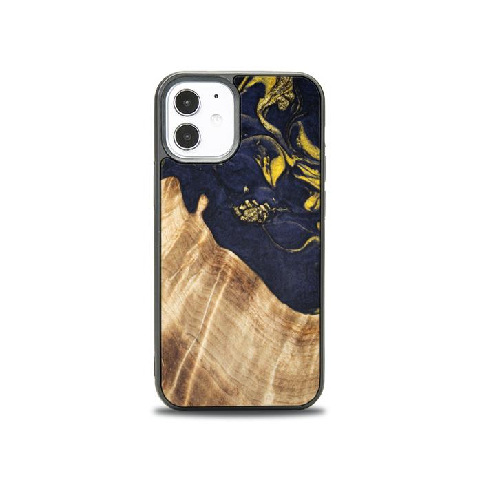 iPhone 12 Mini Handyhülle aus Harz und Holz - SYNERGY#C26