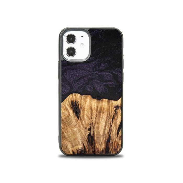 iPhone 12 Mini Handyhülle aus Harz und Holz - SYNERGY#C31