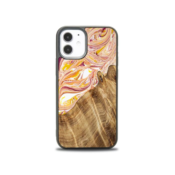 iPhone 12 Mini Handyhülle aus Harz und Holz - SYNERGY#C48