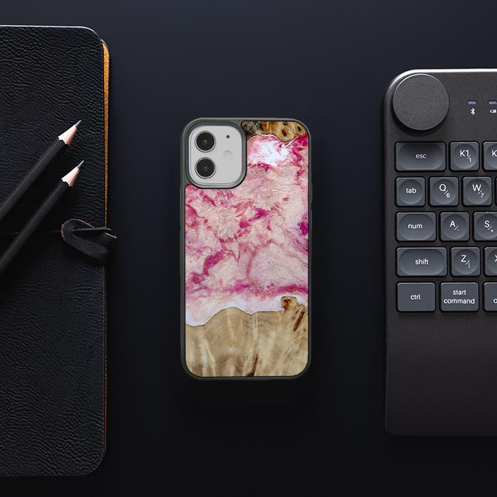 iPhone 12 Mini Handyhülle aus Harz und Holz - Synergy#D101