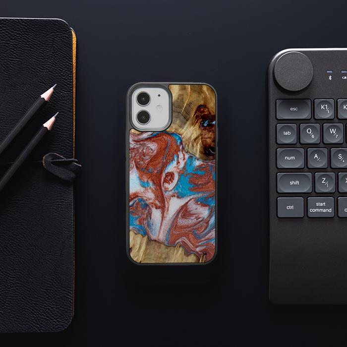 iPhone 12 Mini Handyhülle aus Harz und Holz - Synergy#D103