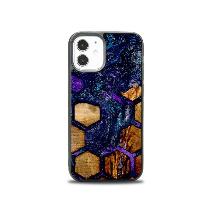iPhone 12 Mini Handyhülle aus Harz und Holz - Synergy#D105