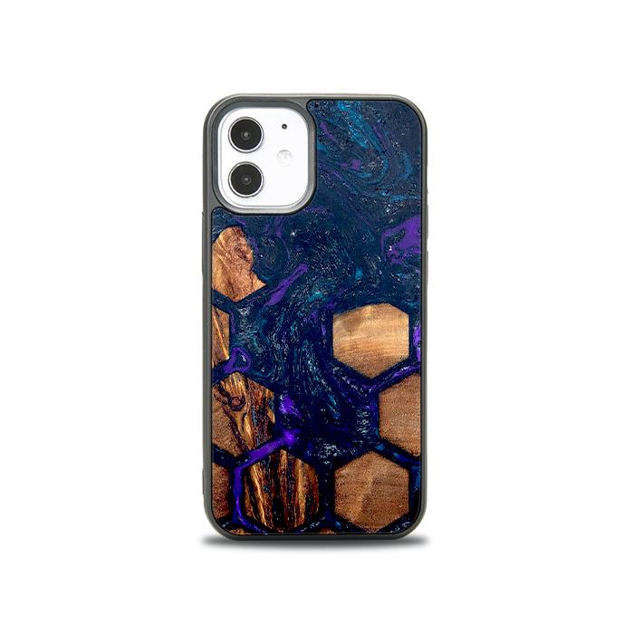 iPhone 12 Mini Handyhülle aus Harz und Holz - Synergy#D106