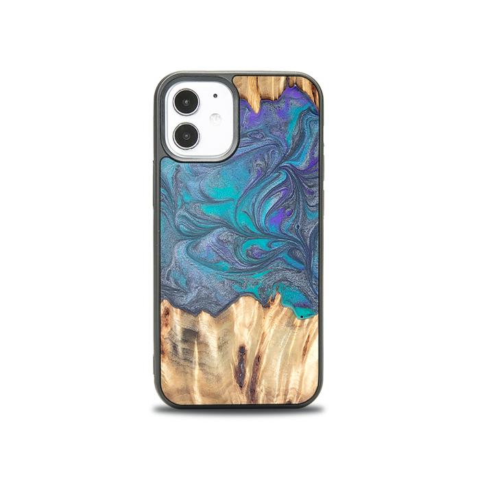 iPhone 12 Mini Handyhülle aus Harz und Holz - Synergy#D107