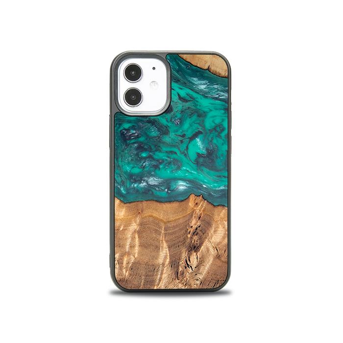 iPhone 12 Mini Handyhülle aus Harz und Holz - Synergy#D109