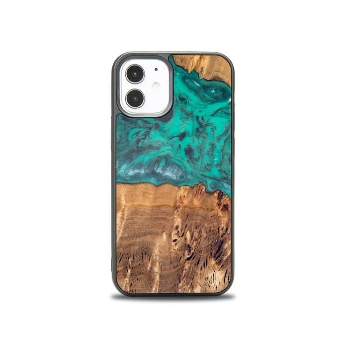 iPhone 12 Mini Handyhülle aus Harz und Holz - Synergy#D111