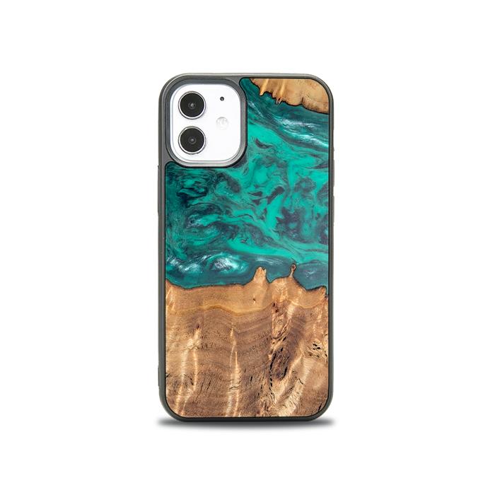 iPhone 12 Mini Handyhülle aus Harz und Holz - Synergy#D112