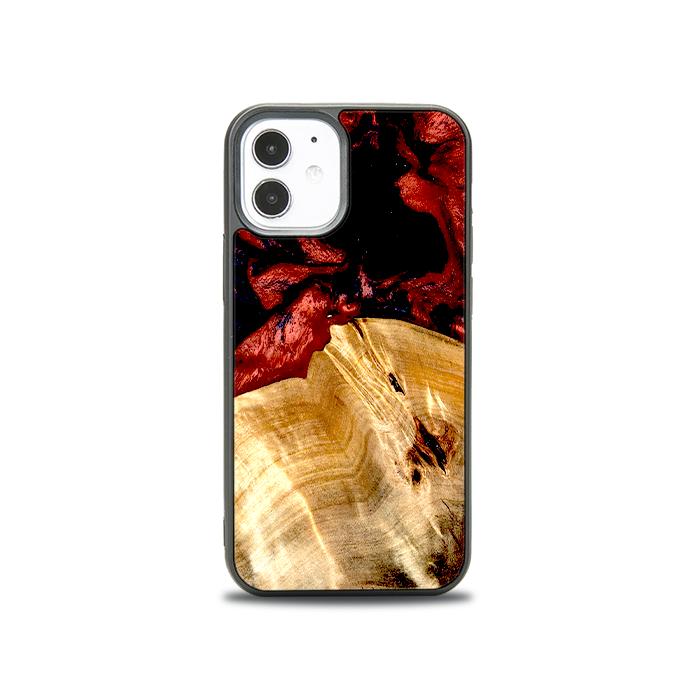 iPhone 12 Mini Handyhülle aus Harz und Holz - Synergy#D117