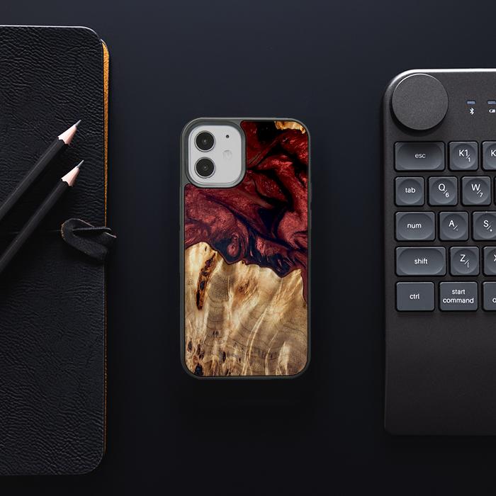 iPhone 12 Mini Handyhülle aus Harz und Holz - Synergy#D121