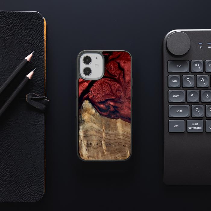 iPhone 12 Mini Handyhülle aus Harz und Holz - Synergy#D122