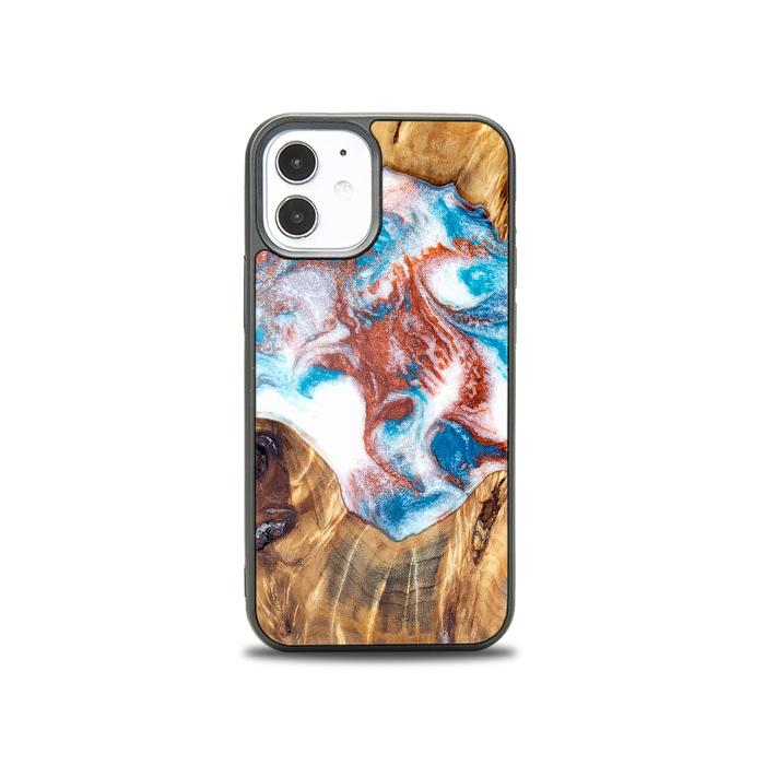 iPhone 12 Mini Handyhülle aus Harz und Holz - Synergy#D125