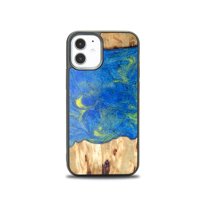 iPhone 12 Mini Handyhülle aus Harz und Holz - Synergy#D131