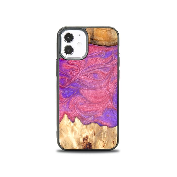 iPhone 12 Mini Handyhülle aus Harz und Holz - Synergy#D136