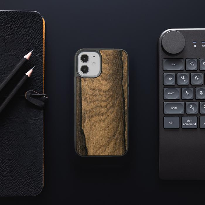 iPhone 12 Mini Handyhülle aus Holz - Ziricote