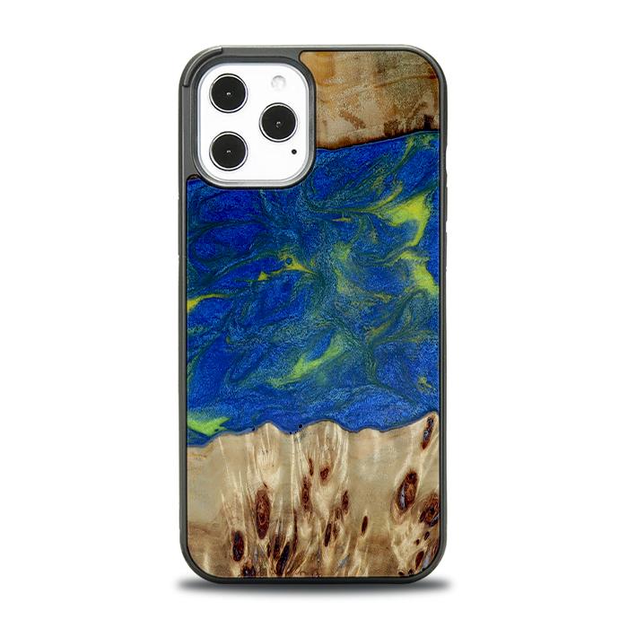 iPhone 12 Pro Max Handyhülle aus Harz und Holz - Synergy#D102