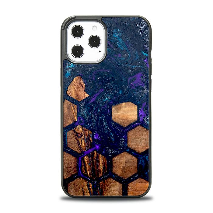 iPhone 12 Pro Max Handyhülle aus Harz und Holz - Synergy#D106