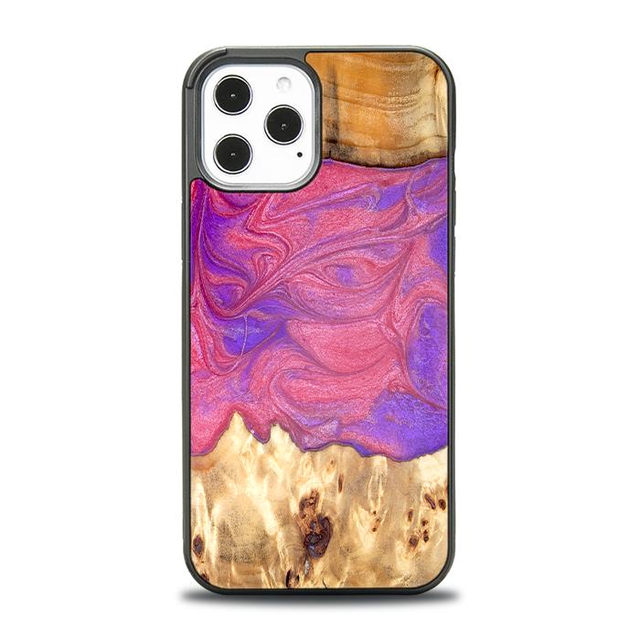 iPhone 12 Pro Max Handyhülle aus Harz und Holz - Synergy#D136