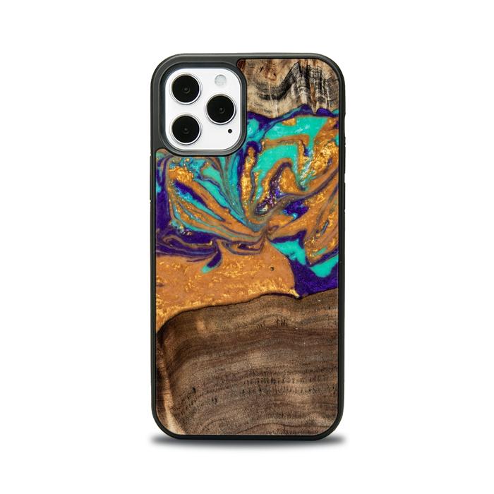 iPhone 12 Pro Handyhülle aus Harz und Holz - SYNERGY#A122