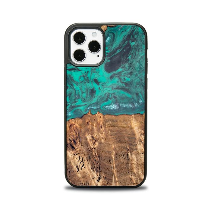 iPhone 12 Pro Handyhülle aus Harz und Holz - Synergy#D108