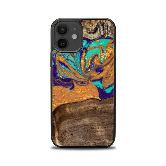 iPhone 12 Handyhülle aus Harz und Holz - SYNERGY#A122