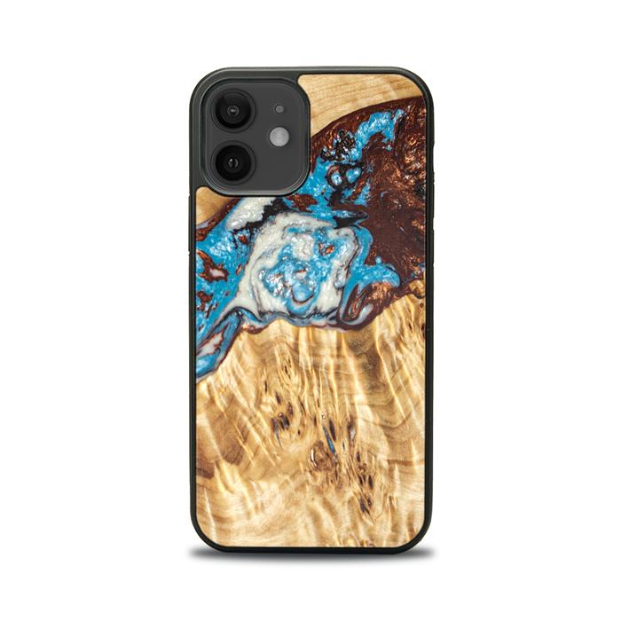 iPhone 12 Handyhülle aus Harz und Holz - SYNERGY#B12
