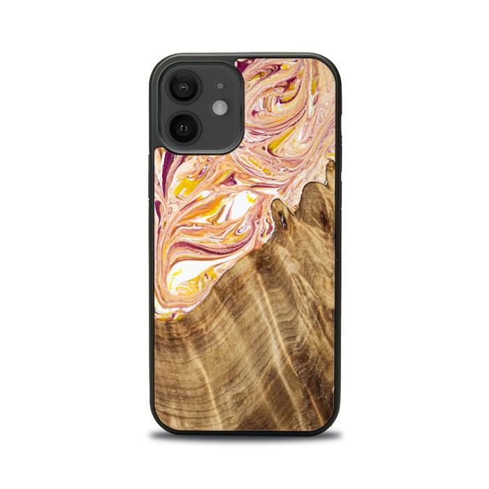 iPhone 12 Handyhülle aus Harz und Holz - SYNERGY#C48