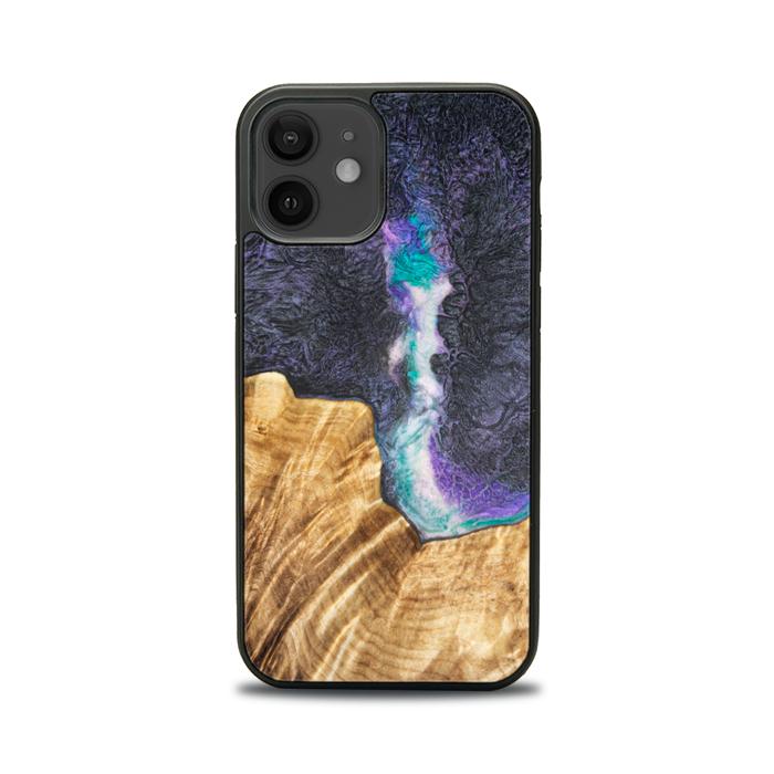 iPhone 12 Handyhülle aus Harz und Holz - SYNERGY#C7