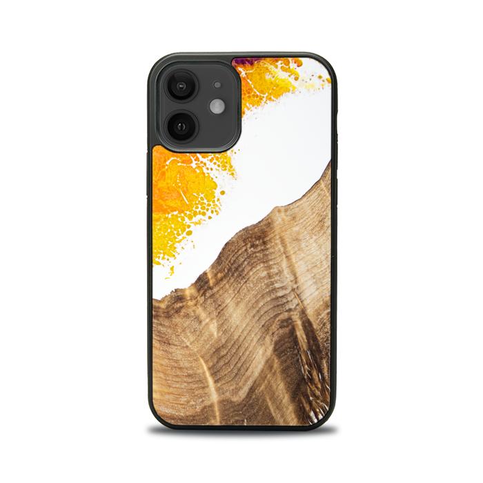iPhone 12 Handyhülle aus Harz und Holz - Synergy#C28