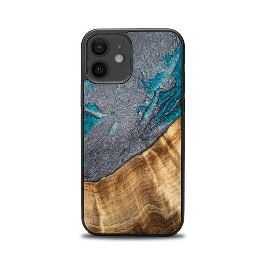 iPhone 12 Handyhülle aus Harz und Holz - Synergy#C45