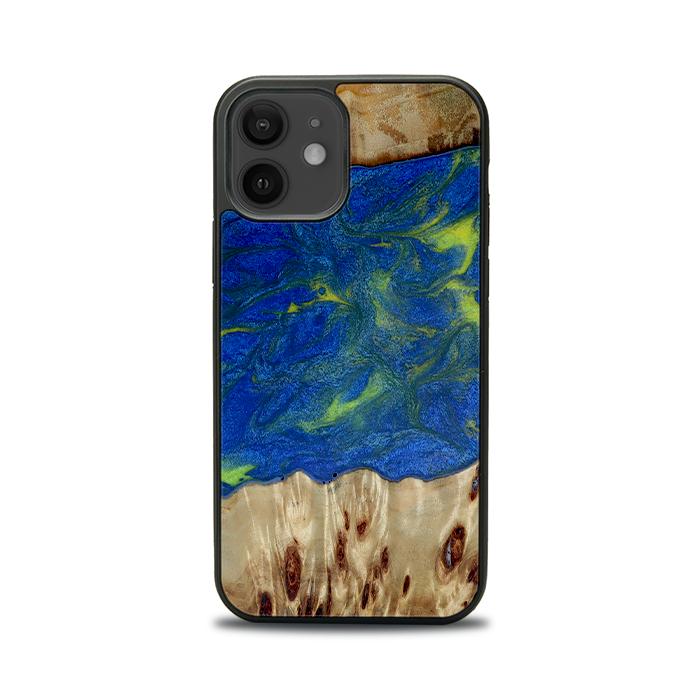 iPhone 12 Handyhülle aus Harz und Holz - Synergy#D102