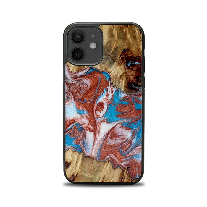 iPhone 12 Handyhülle aus Harz und Holz - Synergy#D103