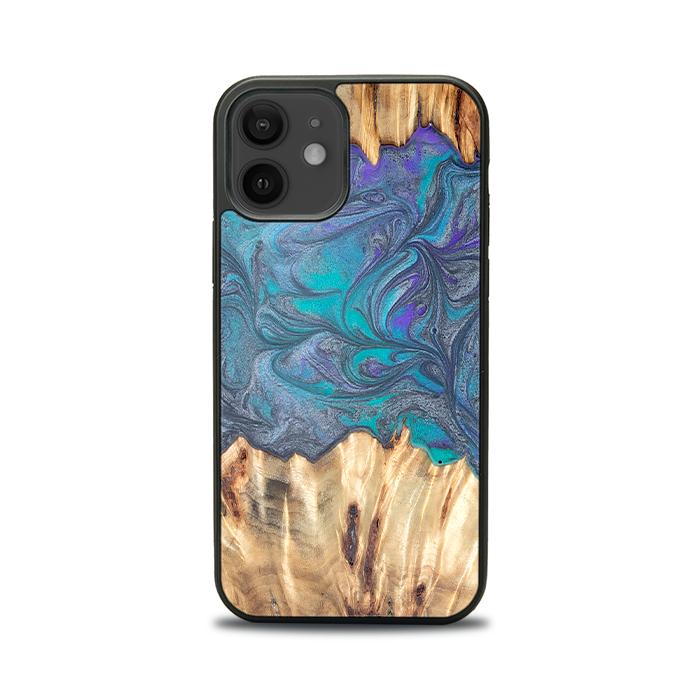 iPhone 12 Handyhülle aus Harz und Holz - Synergy#D107